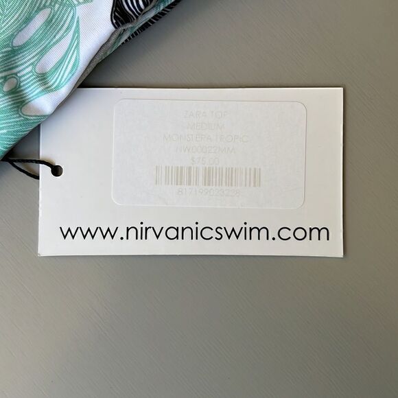 NWT Nirvanic MONSTERA TROPIC ZARA TOP & HALI BOTTOM Swim Set size M - Picture 4 of 10
